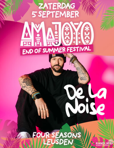 De La Noise at Amajoyo End of Summer Festival with the best Afro House, Melodic House and Afro Tech.